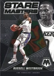 2021-22 Panini Mosaic Stare Masters Russell Westbrook #2 card