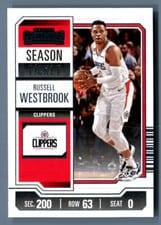 2023 Panini Contenders Russell Westbrook Season Ticket #86 card