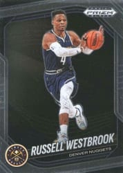 2024-25 Panini Prizm Black Base Set Russell Westbrook #54 card