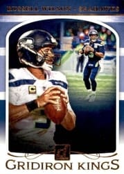2019 Donruss Gridiron Kings Russell Wilson #GK-13 card