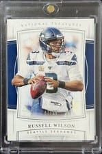 2019 Panini National Treasures Russell Wilson #6 card