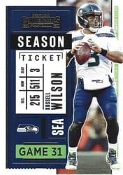 2020 Panini Contenders Base Set Russell Wilson #20 card