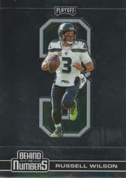 2020 Panini Playoff Behind the Numbers Russell Wilson #BTN-21 card