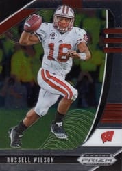 2020 Panini Prizm Draft Picks Base Set Russell Wilson #86 card