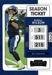 2021 Panini Contenders Base Set Russell Wilson #85 card