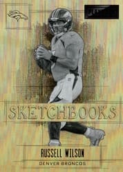 2022 Panini Playbook Sketchbooks Russell Wilson #4 card