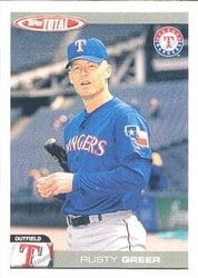 2004 Topps Total Base Set Rusty Greer #17 card
