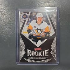 2025 Upper Deck National Hockey Card Day Victory Black Rookie Rutger McGroarty #V-17 card