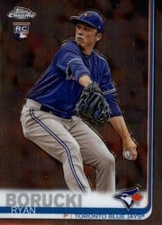 2019 Topps Chrome Base Set Ryan Borucki #187 card