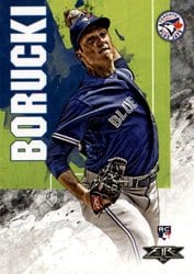 2019 Topps Fire Base Set Ryan Borucki #49 card