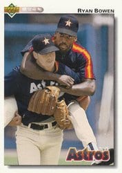 1992 Upper Deck Base Set Ryan Bowen #354 card