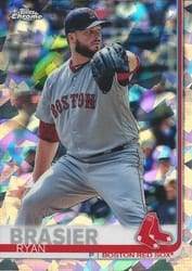 2019 Topps Chrome Sapphire Edition Base Set Ryan Brasier #693 card
