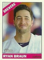 2015 Topps Heritage Base Set Ryan Braun #474 card