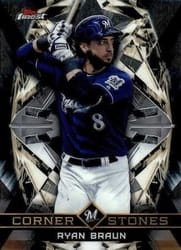 2018 Finest Cornerstones Ryan Braun #FC-RB card