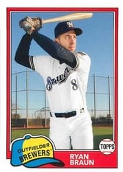 2018 Topps Archives Base Set Ryan Braun #237 card