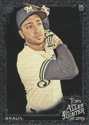 2019 Topps Allen & Ginter X Base Set Ryan Braun #40 card