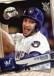 2019 Topps Big League Base Set Ryan Braun #43 card