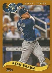 2020 Topps Archives Base Set Ryan Braun #280 card