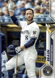 2020 Topps Base Set Ryan Braun #347 card