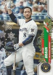 2020 Topps Holiday Base Set Ryan Braun #HW166 card