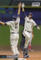 2021 Stadium Club Chrome Base Set Ryan Braun #119 card