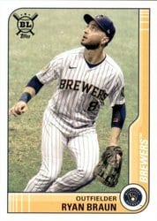 2021 Topps Big League Base Set Ryan Braun #96 card