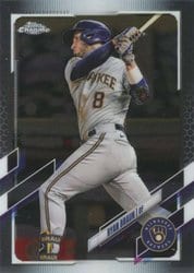 2021 Topps Chrome Base Set Ryan Braun #164 card