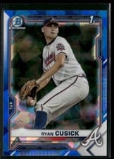 2021 Bowman Draft Sapphire Ryan Cusick #BDC-27 card