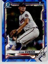 2021 Bowman Draft Sapphire Edition Base Set Ryan Cusick #BDC-27 card