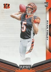 2019 Panini Playoff Base Set Ryan Finley #218 card