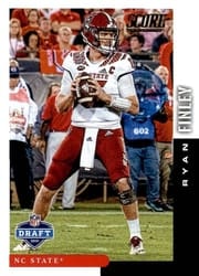 2019 Score NFL Draft 2019 Ryan Finley #DFT-29 card