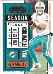 2020 Panini Contenders Base Set Ryan Fitzpatrick #47 card