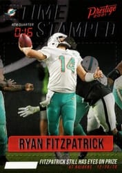 2021 Panini Prestige Time Stamped Ryan Fitzpatrick #TS-RF card