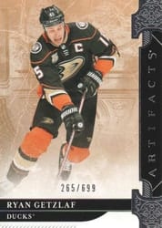 2019-20 Upper Deck Artifacts Base Set Ryan Getzlaf #118 card