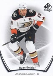 2021-22 SP Authentic Base Set Ryan Getzlaf #5 card
