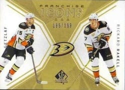 2018-19 SP Authentic Base Set Ryan Getzlaf/Rickard Rakell #121 card