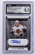 2025-26 Upper Deck Black Diamond Diamond Plate Rookie Auto Ryan Greene #DPR-RG card