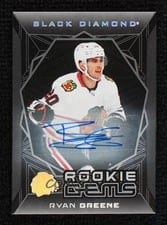 2025-26 Upper Deck Black Diamond Rookie Gems Signatures Ryan Greene #RGS-RG card