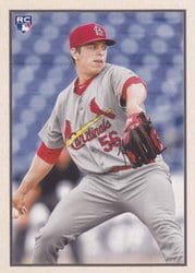 2019 Bowman Heritage Base Set Ryan Helsley #53VR-18 card