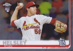 2019 Topps Chrome Update Base Set Ryan Helsley #25 card