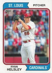 2023 Topps Heritage Base Set Ryan Helsley #73 card