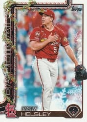 2025 Topps Holiday Base Set Ryan Helsley #H178 card
