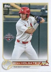 2022 Topps Pro Debut Base Set Ryan Holgate #PD-21 card
