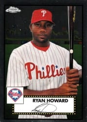 2021 Topps Chrome Platinum Anniversary Base Set Ryan Howard #537 card