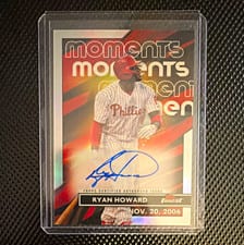 2023 Finest Moments Autographs Ryan Howard #FMA-RH card