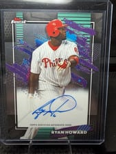 2025 Finest Autographs Ryan Howard #FA-RHO card