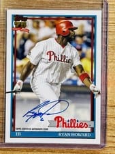 2026 Topps 1991 Topps Autographs Ryan Howard #91A-RH card