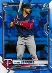 2021 Bowman Chrome Sapphire Edition Base Set Ryan Jeffers #56 card