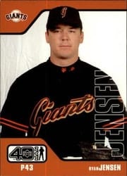 2002 Upper Deck 40-Man Base Set Ryan Jensen #770 card