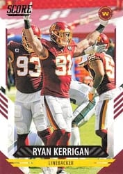 2021 Score Base Set Ryan Kerrigan #84 card